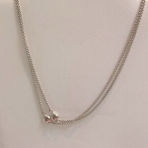 .925 Sterling Silver Chain with Hearts
